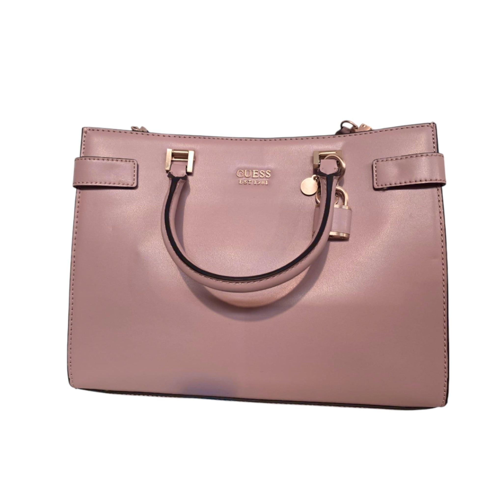 Guess Atene Biscuit Synthetic Leather Handbag for Women.